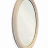 Grand miroir ovale biseauté vintage