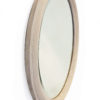 Grand miroir ovale biseauté vintage