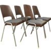 4 chaises Baumann tonneau lucinevintage