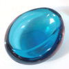 cendrier vide poche cristal bleu art deco