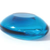 cendrier vide poche cristal bleu art deco