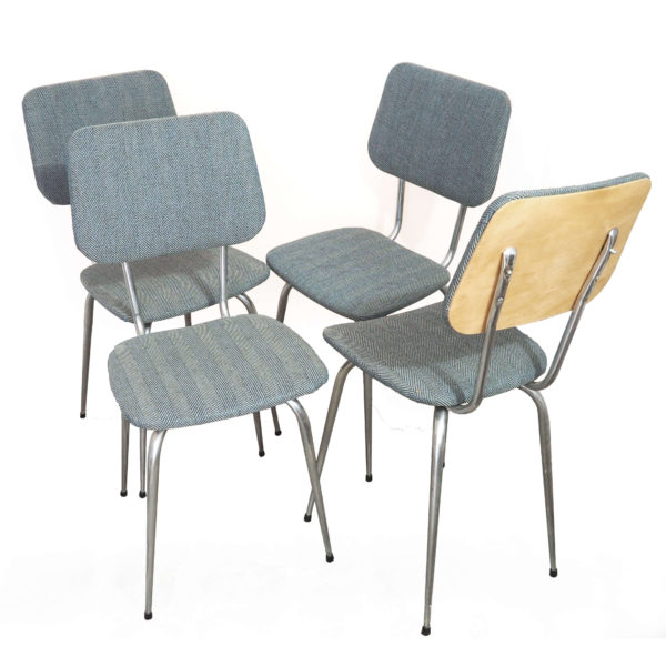 4 chaises retapisséées tissus lucinevintage