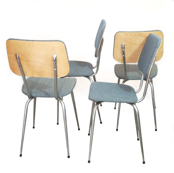 4 chaises retapisséées tissus lucinevintage