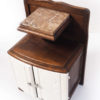 table de nuit art deco marbre bois lucinevintage