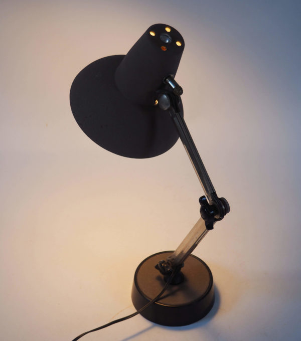 lampe rétro articulée grise 1930