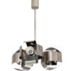 Suspension fleurs inox vintage