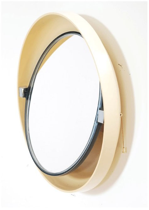 miroir seventies rétro-éclairé vintage