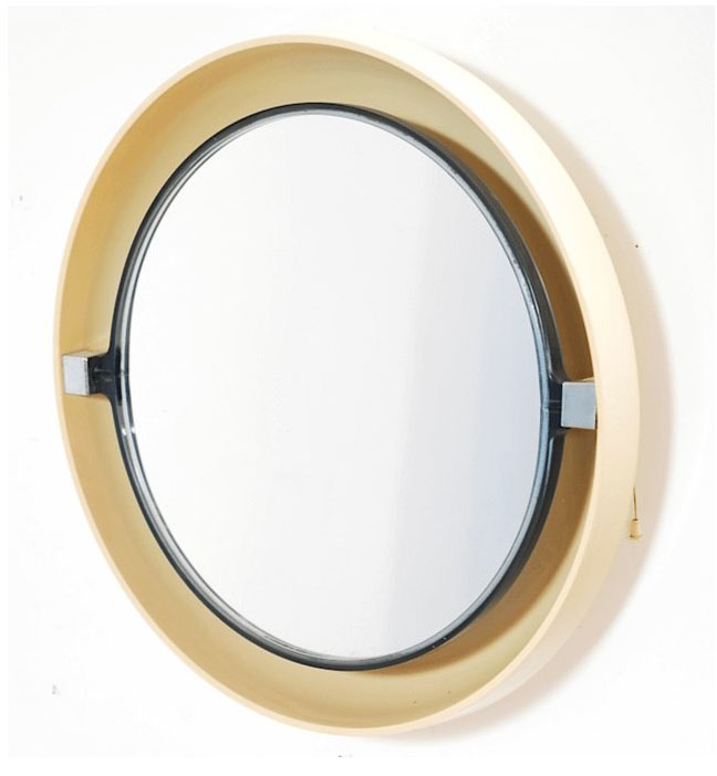 miroir seventies rétro-éclairé vintage