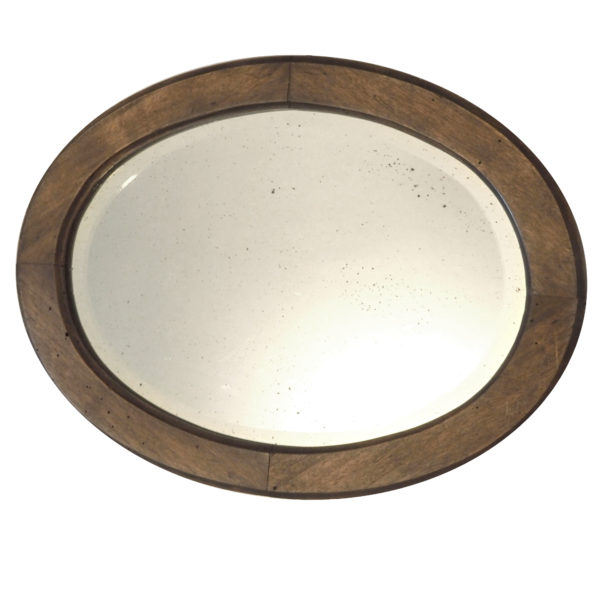 miroir biseau ancien ovale vintage