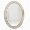 Grand miroir ovale biseauté vintage
