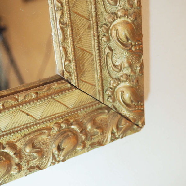 petit miroir retro doré lucinevintage