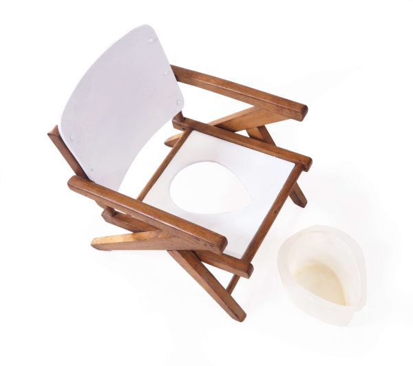 fauteuil pot bois blanc ciseaux