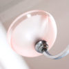 lustre bois alu coupelles roses retro