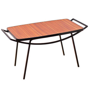Bamboo tray coffee table