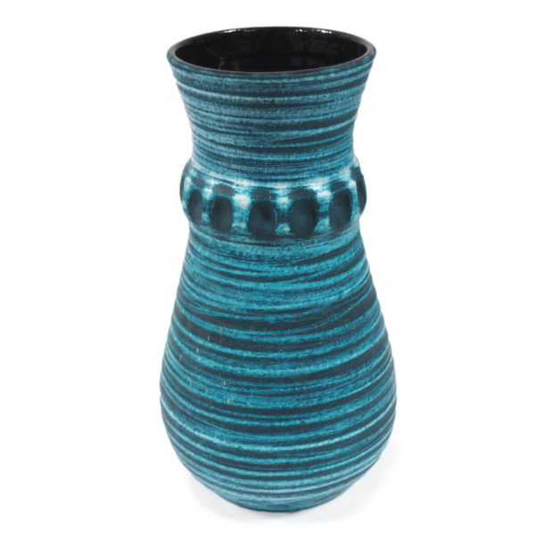 vase noir bleu accolay lucinevintage