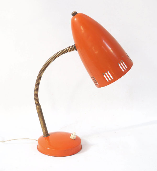 lampe orange années 60 lucinevintage