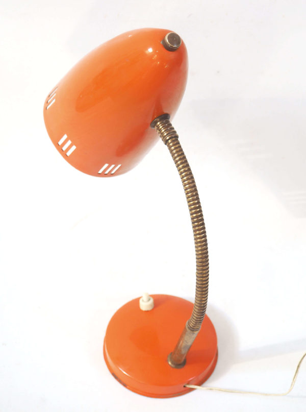 lampe orange années 60 lucinevintage