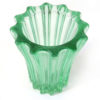 vase vert amande cristal d'Avesn lucinevintage