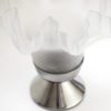 lampe dentelle verre ancien chrome 6
