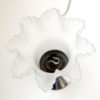 lampe dentelle verre ancien chrome 8