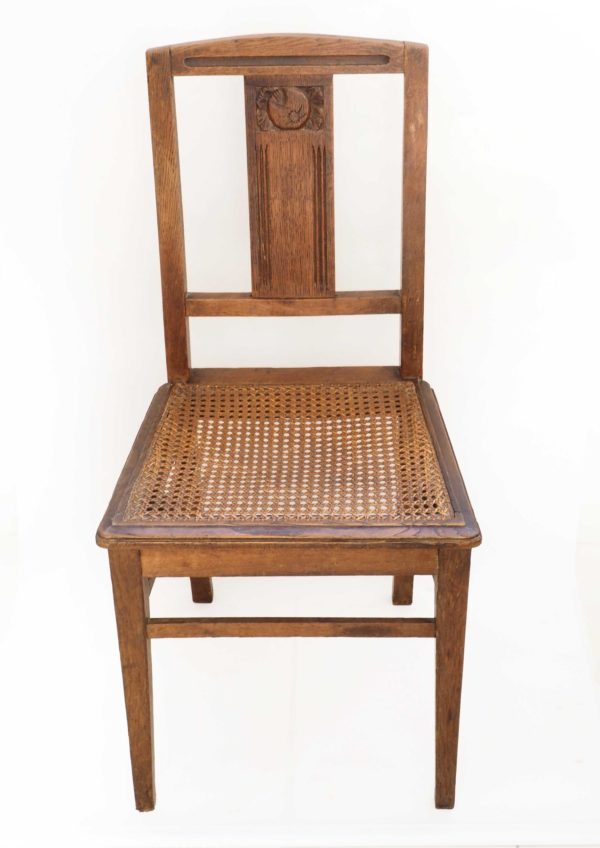 chaise cannee bois années 30 2