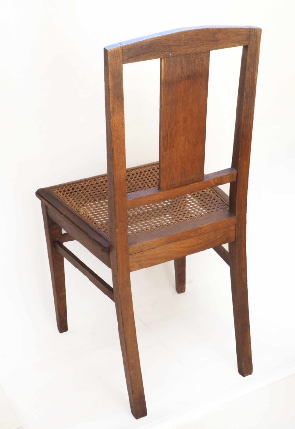 chaise cannee bois années 30 3