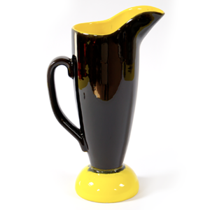 Grand pichet noir et jaune