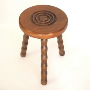 Tabouret tripode bois tourné - vendu