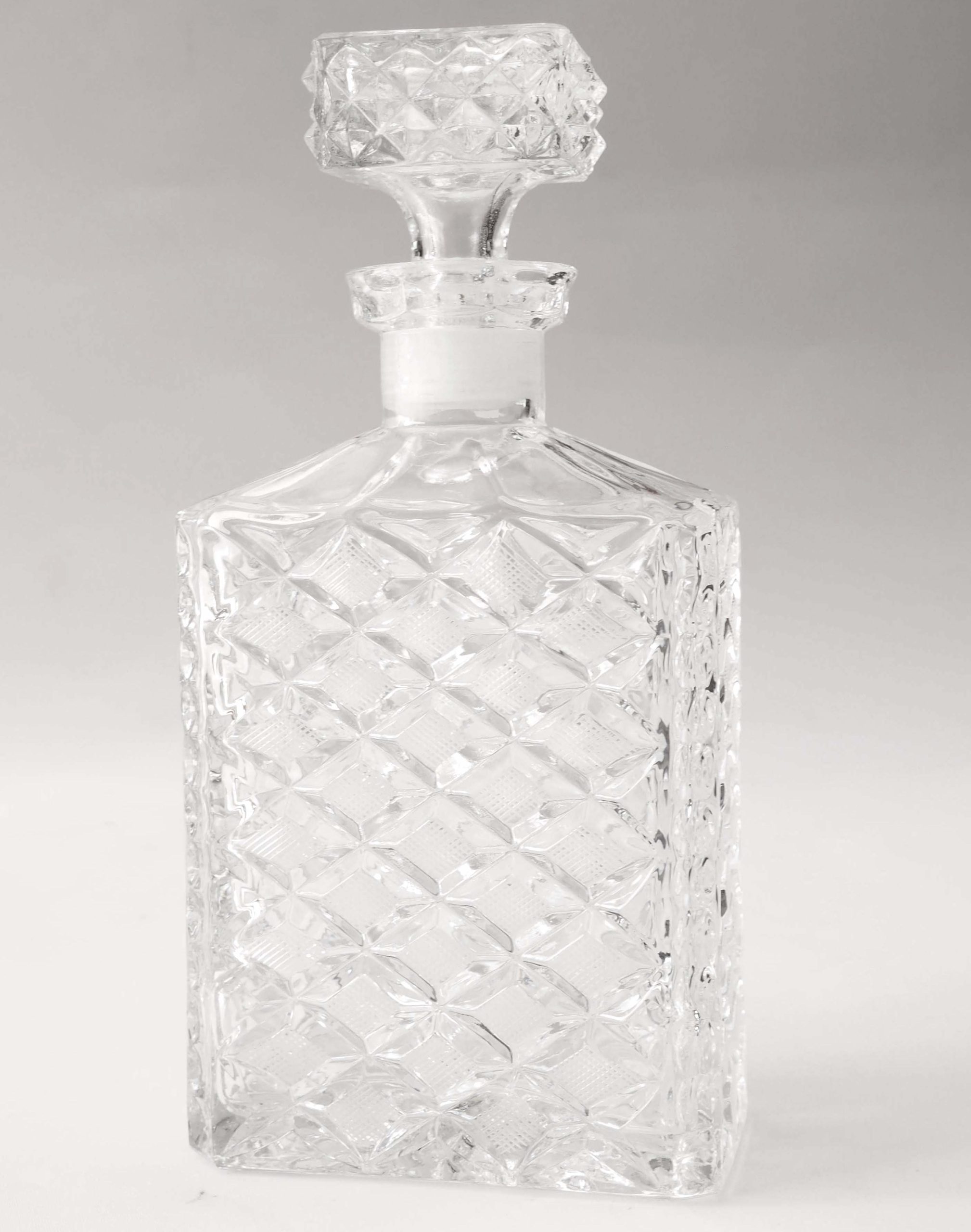 Carafe à whisky cristal rectangle – Image 2