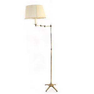 lampadaire en bronze télescopique