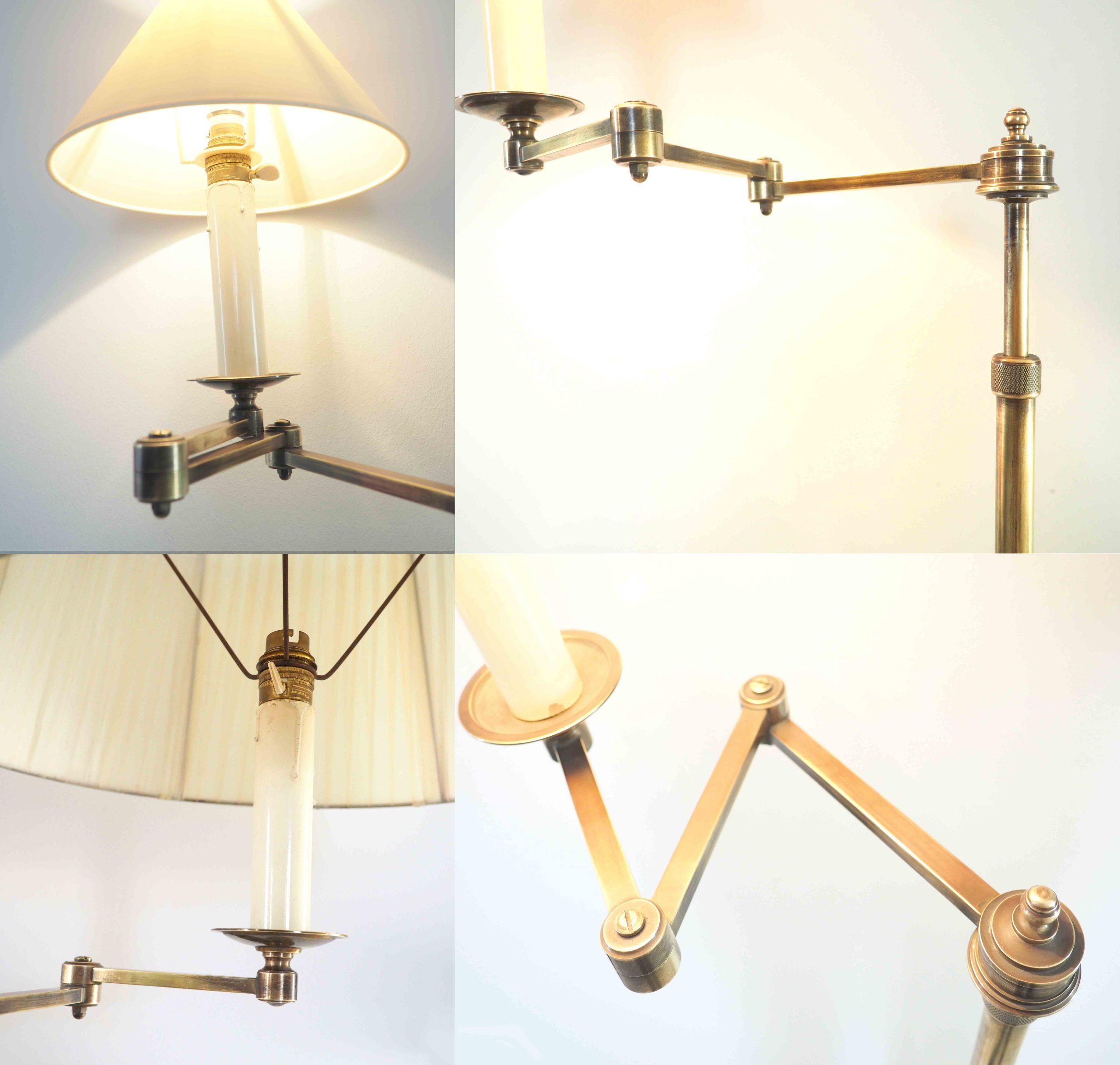 lampadaire en bronze télescopique – Image 6