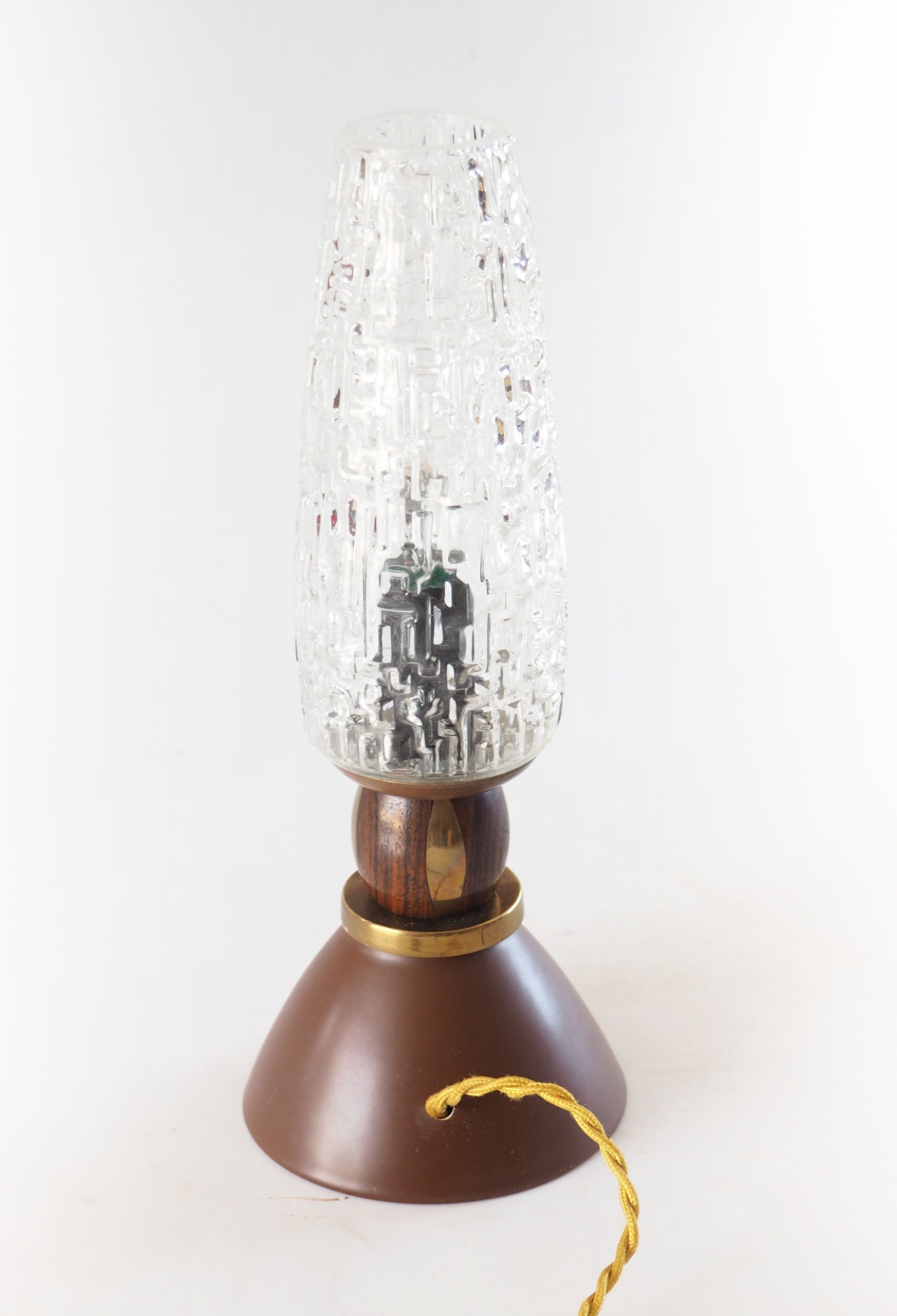 Lampe flute bois laiton – Image 5