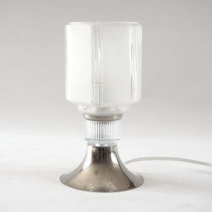 Lampe lignes art déco et chrome