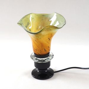 Lampe tulipe pâte de verre multicolore