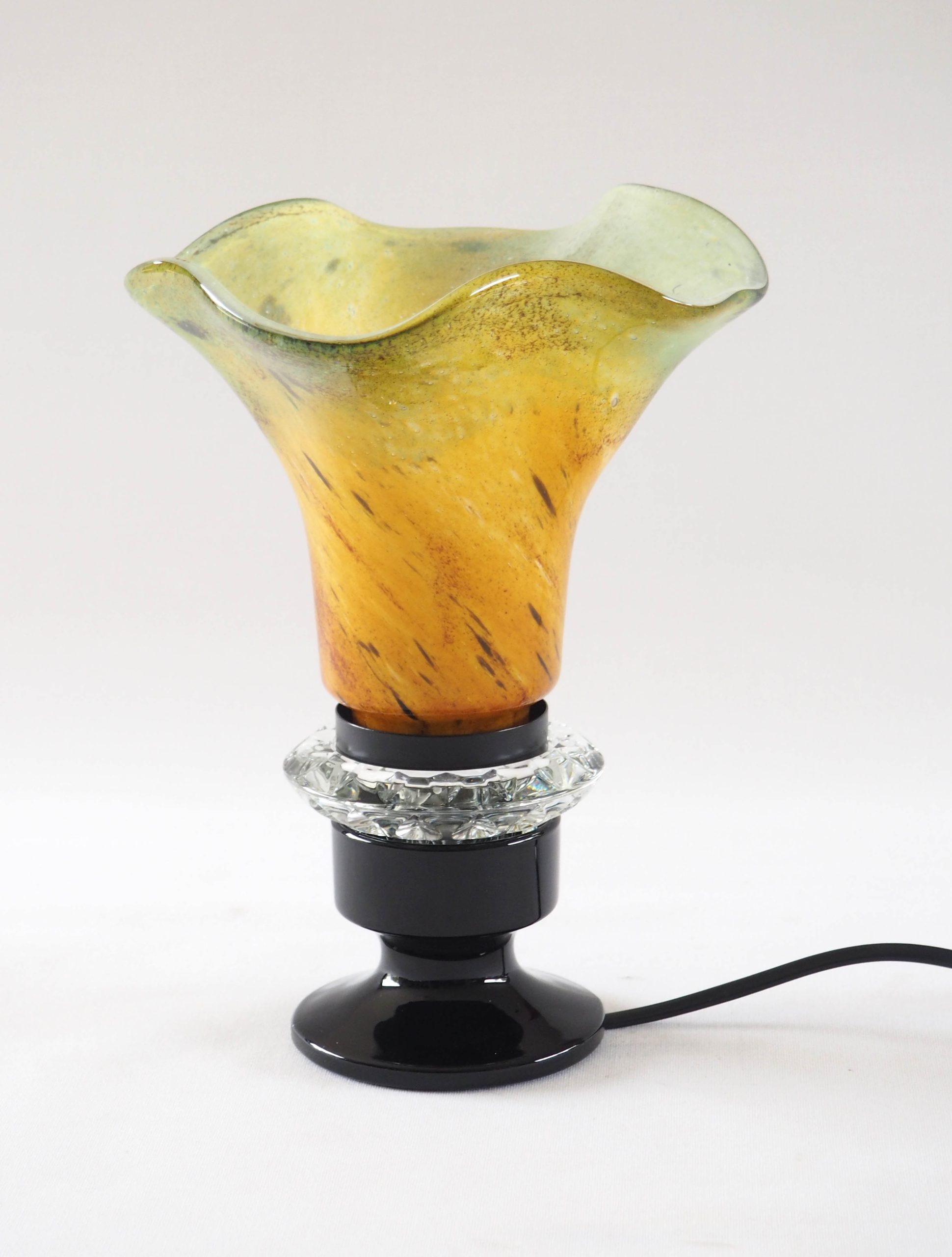 Lampe tulipe pâte de verre multicolore – Image 2
