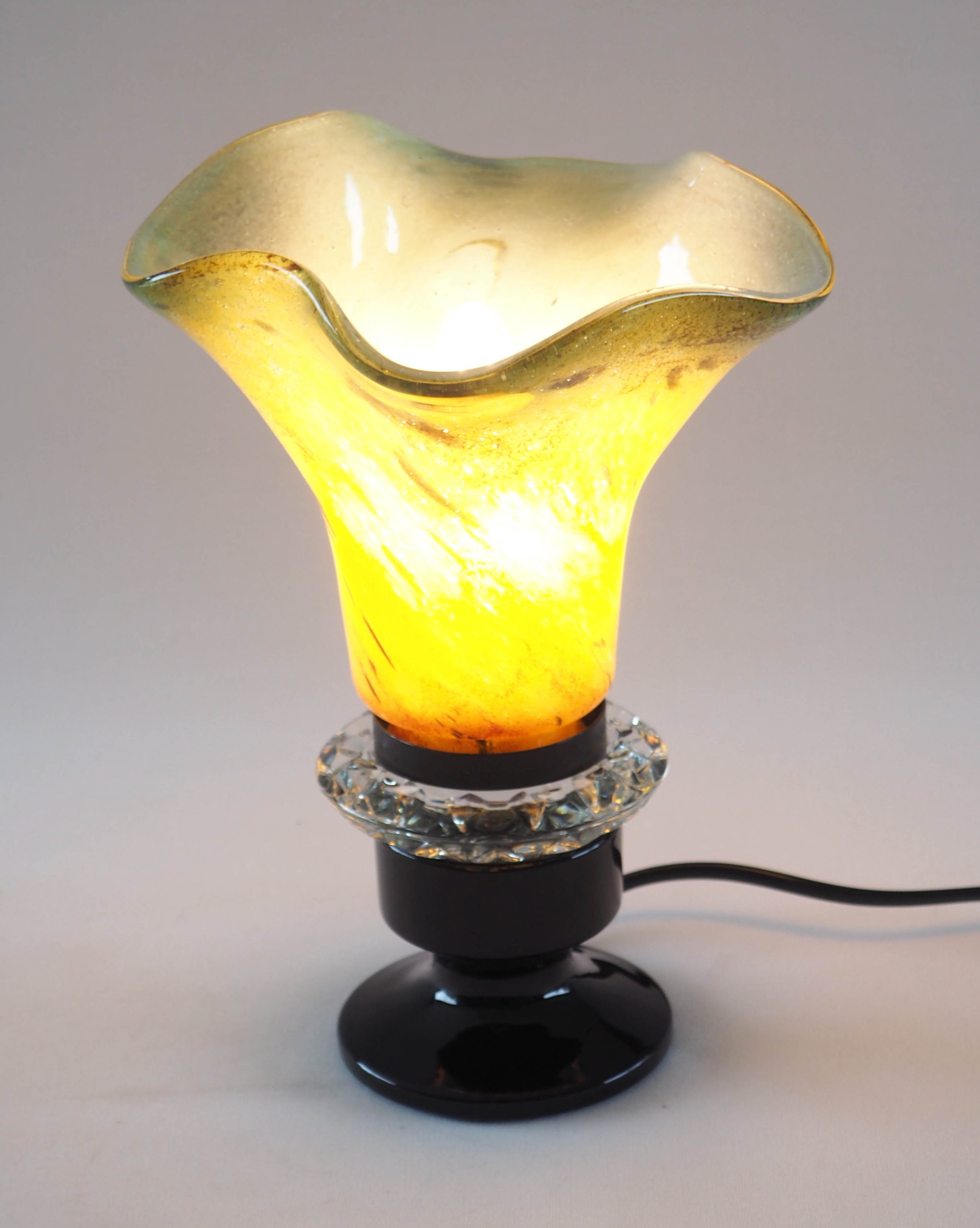 Lampe tulipe pâte de verre multicolore – Image 4