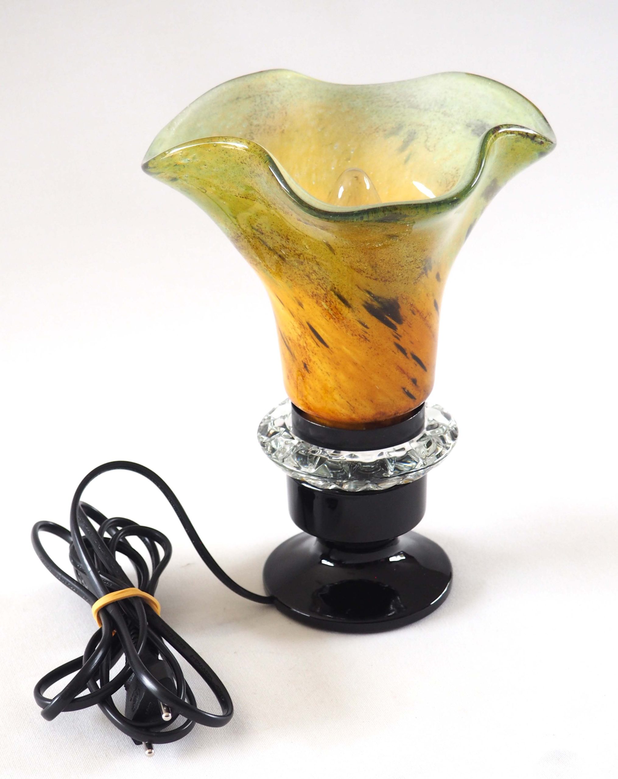Lampe tulipe pâte de verre multicolore – Image 3