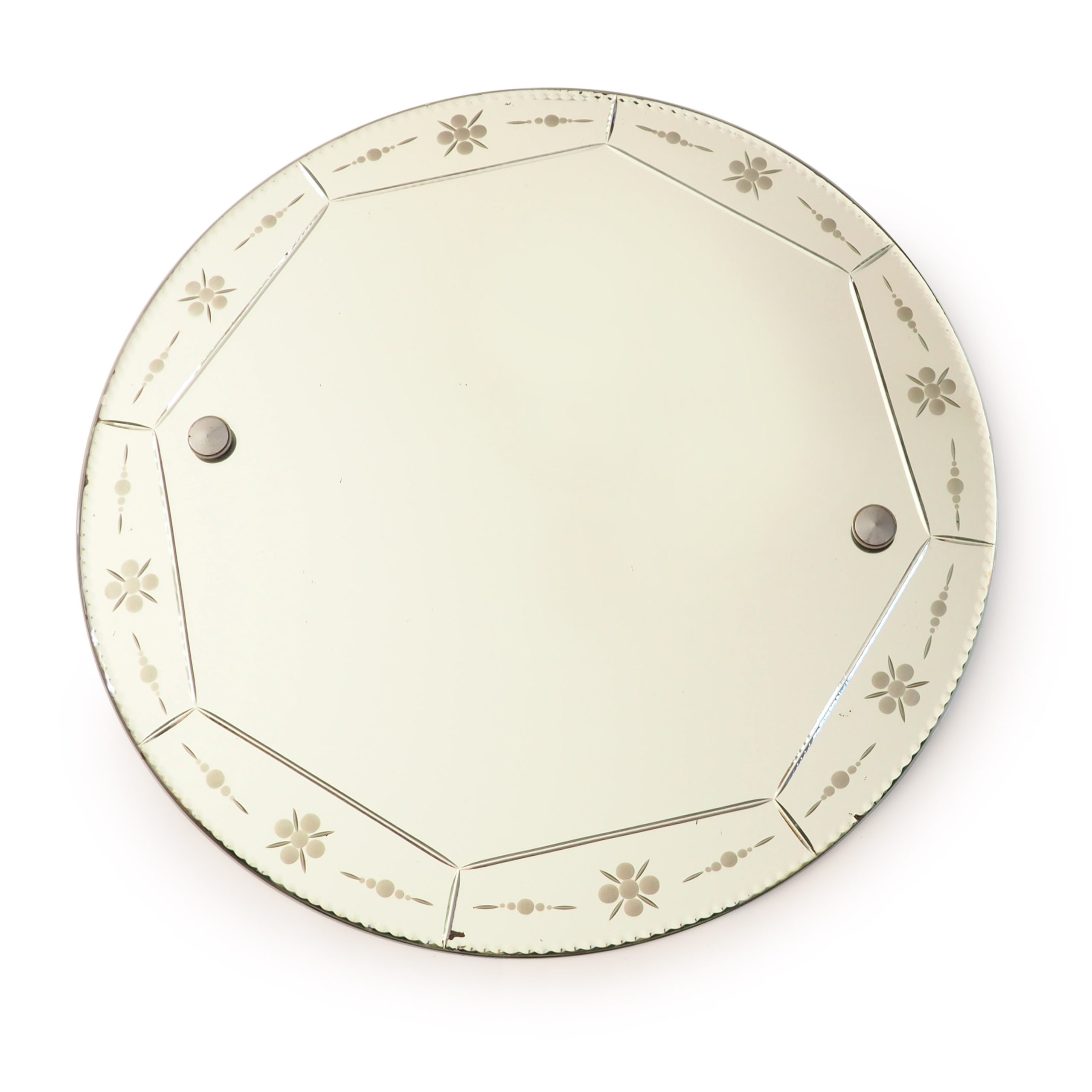 Miroir ciselé vénitien rond