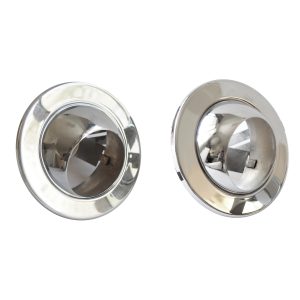 Paire spots Targetti inox chromé