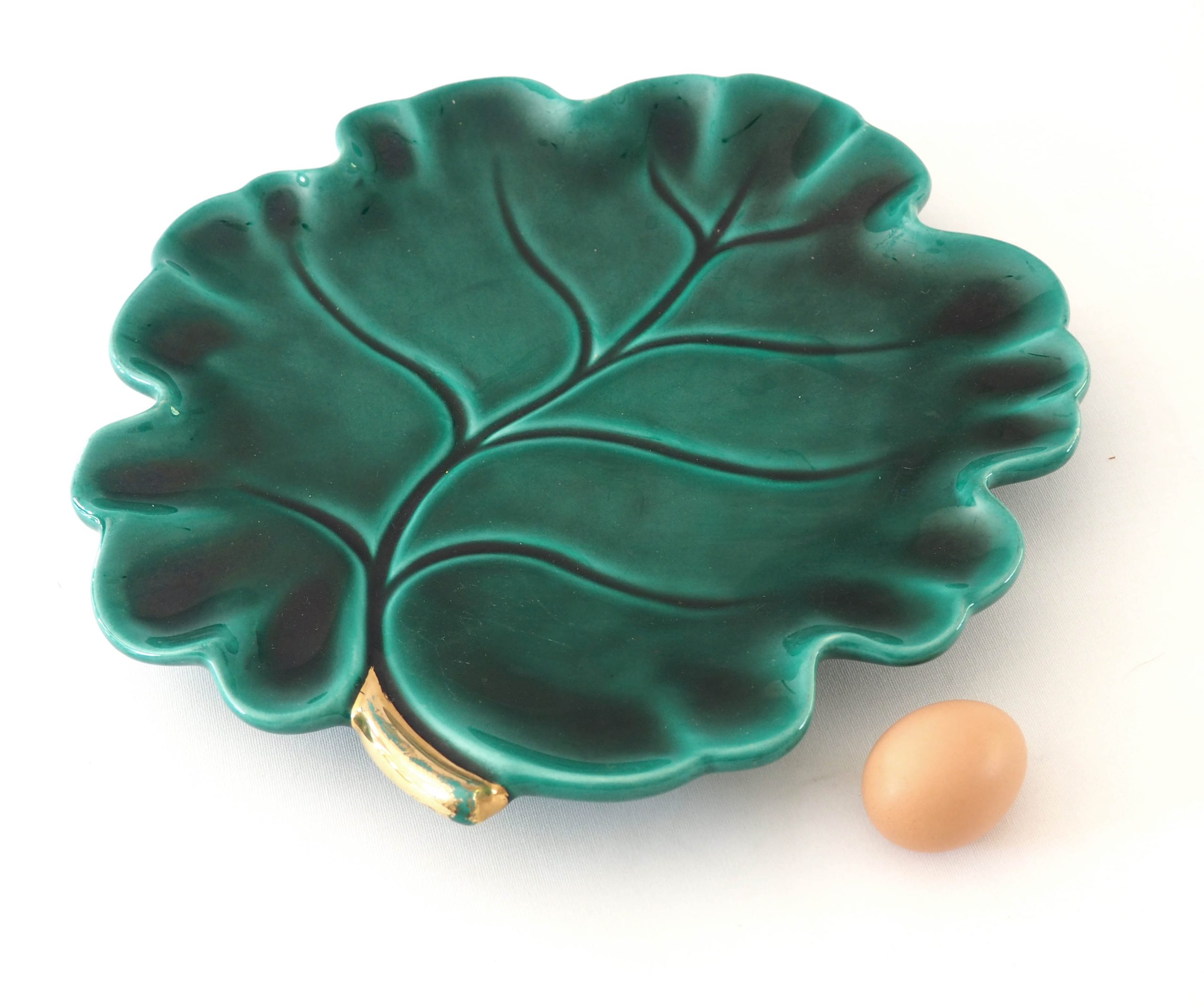 Plat feuille Vallauris 1950 – Image 2