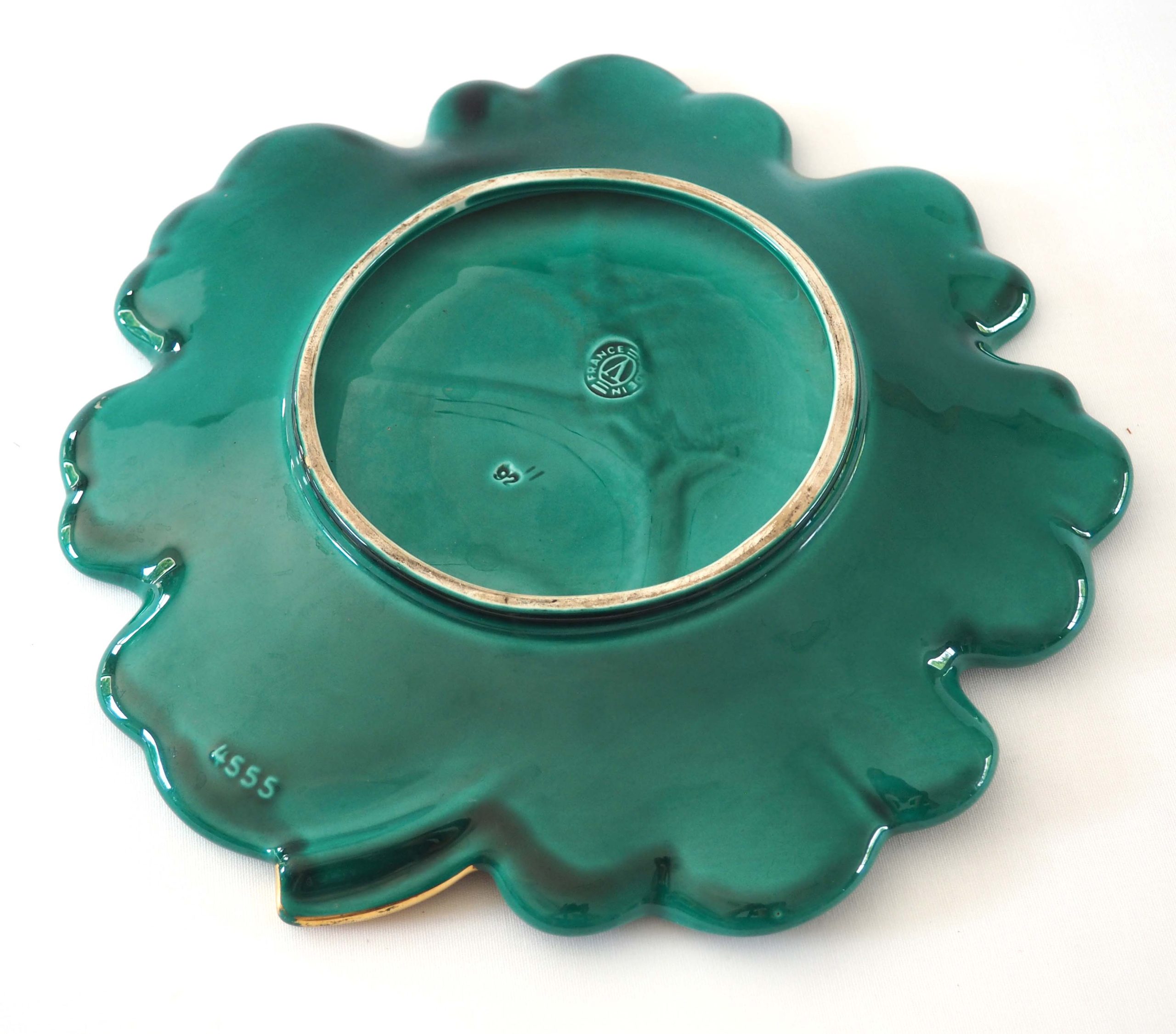 Plat feuille Vallauris 1950 – Image 6