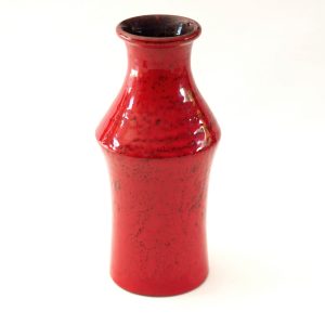 Grand vase moderniste 1960 rouge