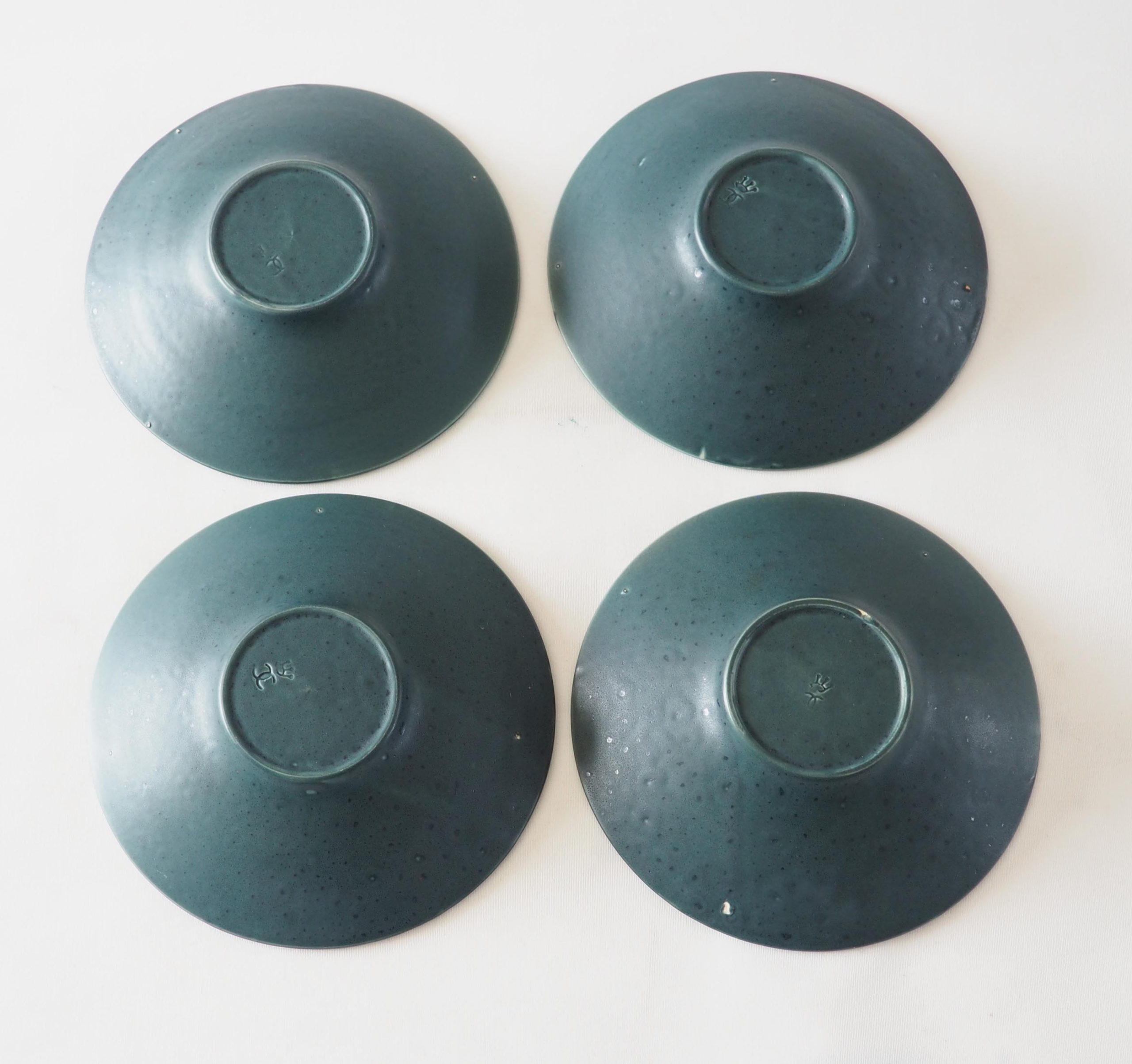 Service assiettes et plats fat lava bleu – Image 10