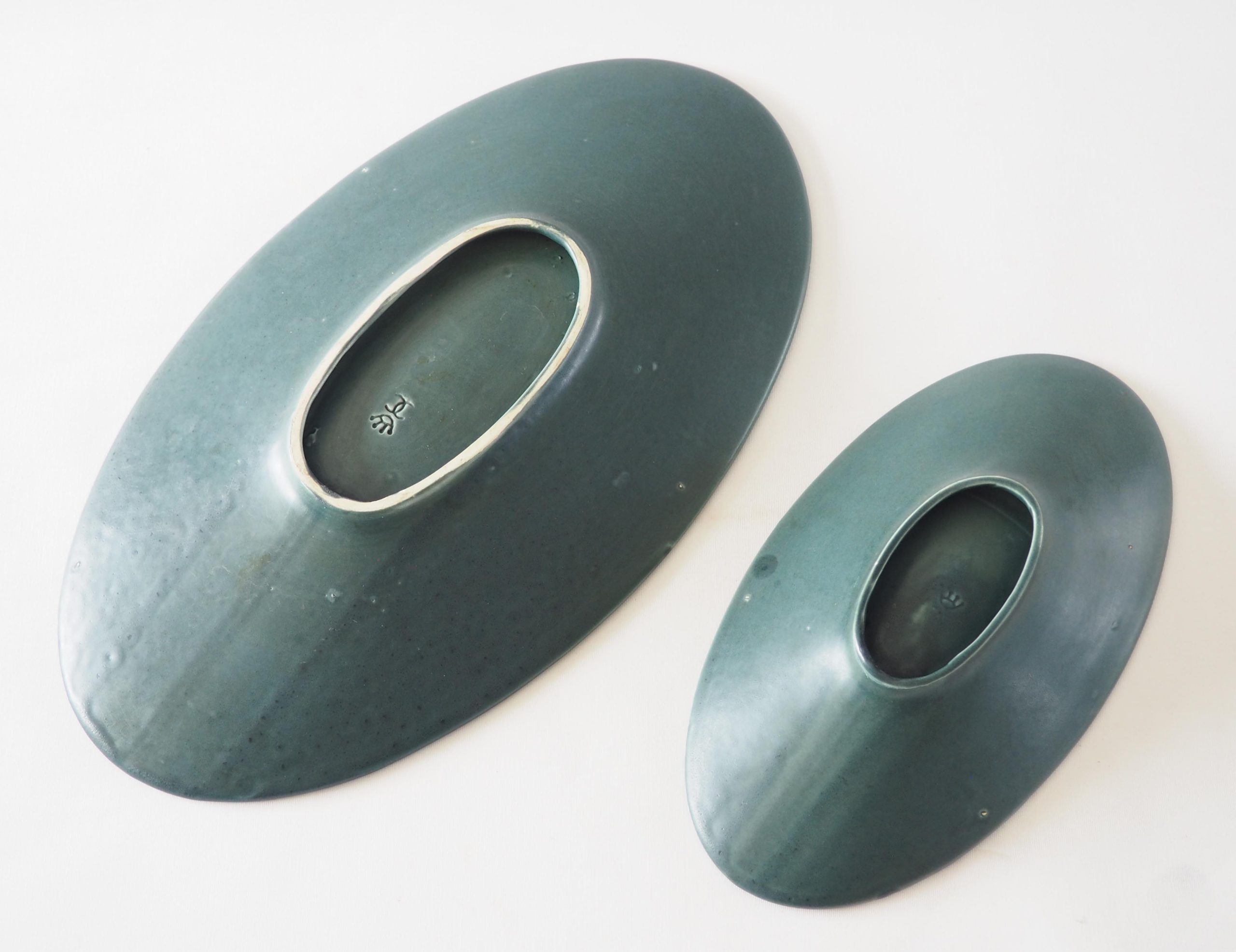 Service assiettes et plats fat lava bleu – Image 7