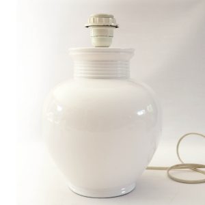 Pied de lampe céramique boule 1980