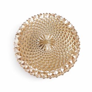 Applique plafonnier spirale dorée