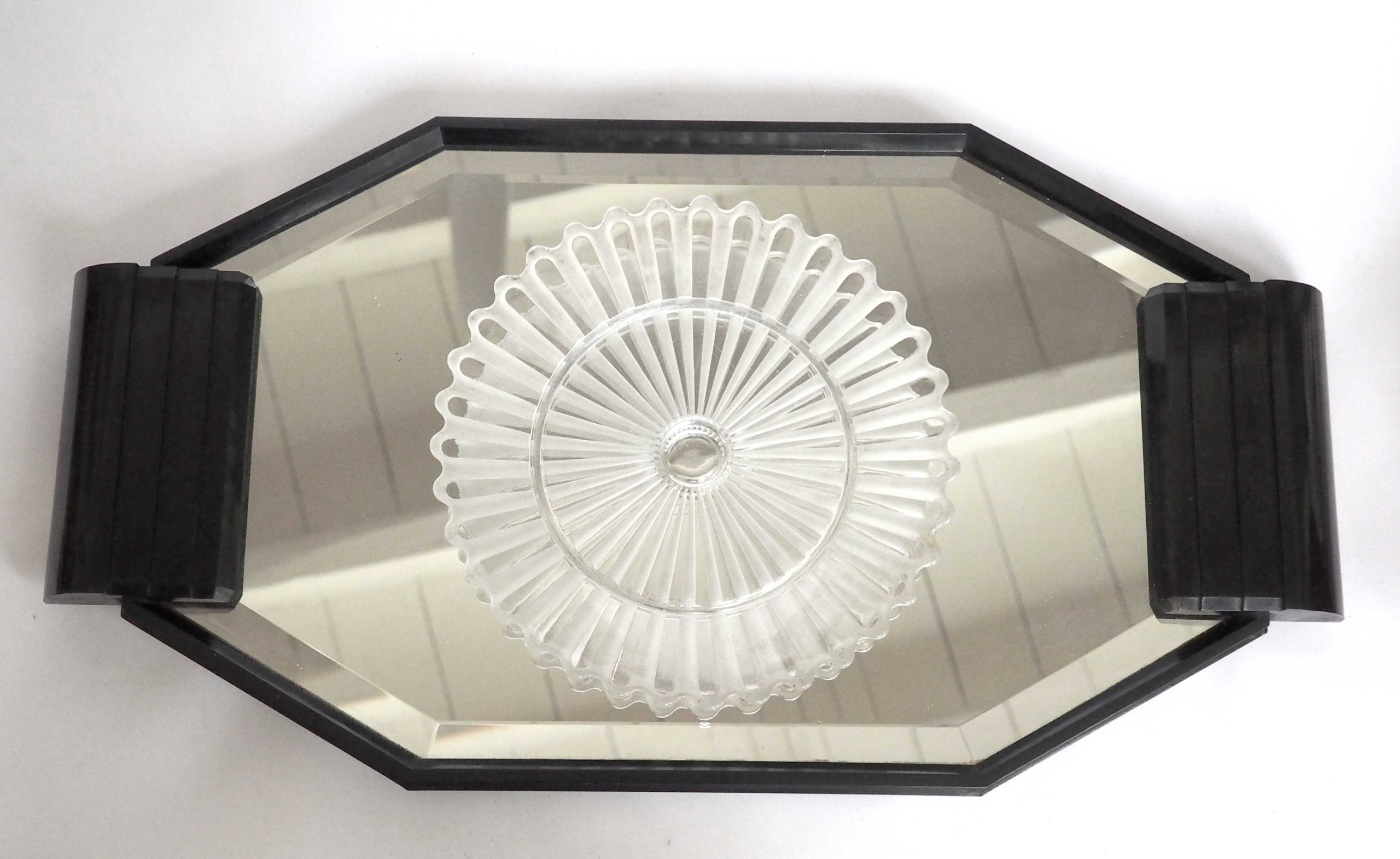 Plateau bakélite miroir art déco – Image 7