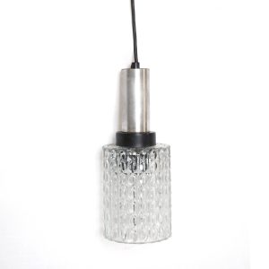 Suspension mid-century tube verre