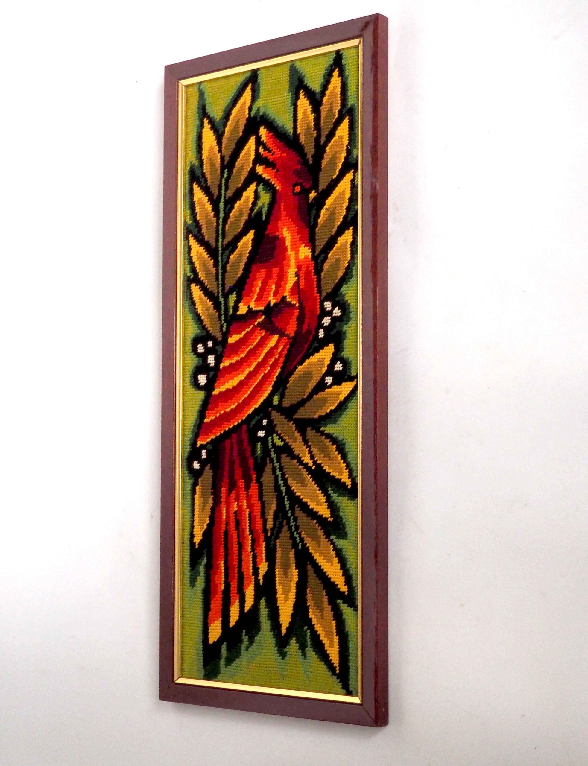 Cadre tapisserie oiseau des iles – Image 2