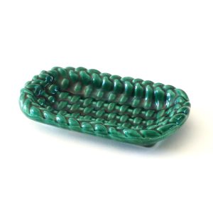 Ramequin céramique tressée vert